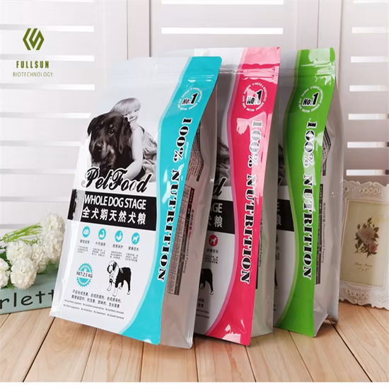 Aluminum Foil Matte Glossy Printing Eco Friendly Recycable Pet Dog Cat Snacks Treat Coffee Tea Flat Bottom Zipper Food Plastic Packaging Stand up Pouch Bag