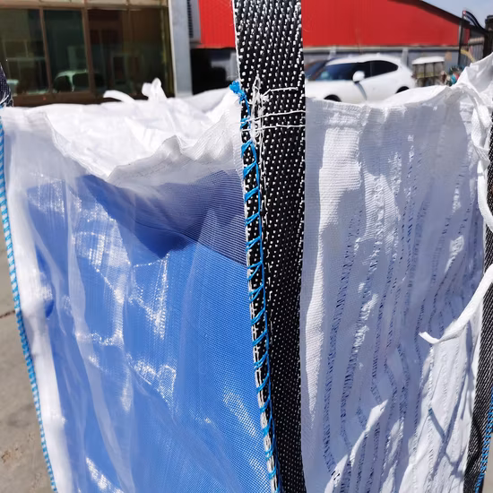 Yellow White 180kly 120kly PP Woven Ventilated FIBC Bulk Mesh Sack Bags for 40L, 60L, 80L, 1000L, 1500L Firewood Packaging